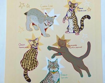 Impressão de pequenos gatos norte-americanos
