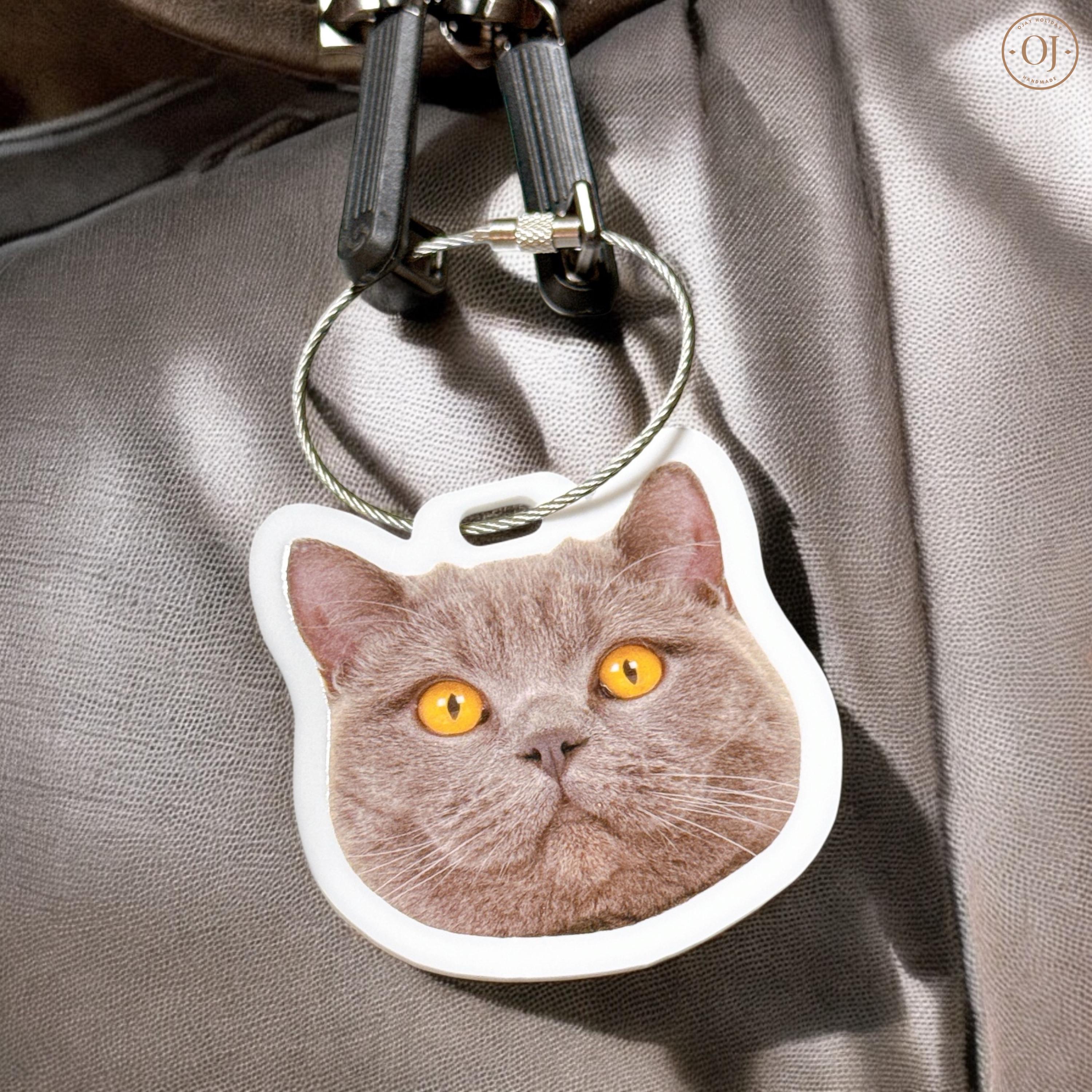 Custom Luggage Tag, Pet Photo Name Tag, Travel Accessories, Bag Tag, Backpack Tag, Travel Gift, Personalized Luggage Tag for Dog Mom Gift