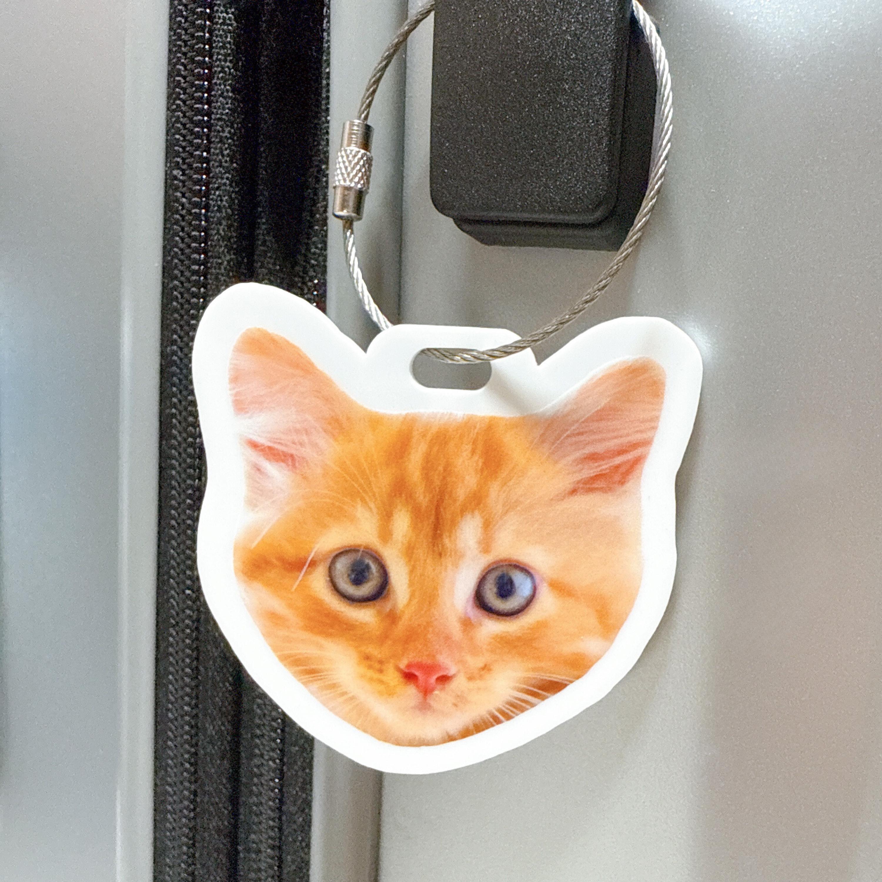 Custom Luggage Tag, Pet Photo Name Tag, Travel Accessories, Bag Tag, Backpack Tag, Travel Gift, Personalized Luggage Tag for Dog Mom Gift