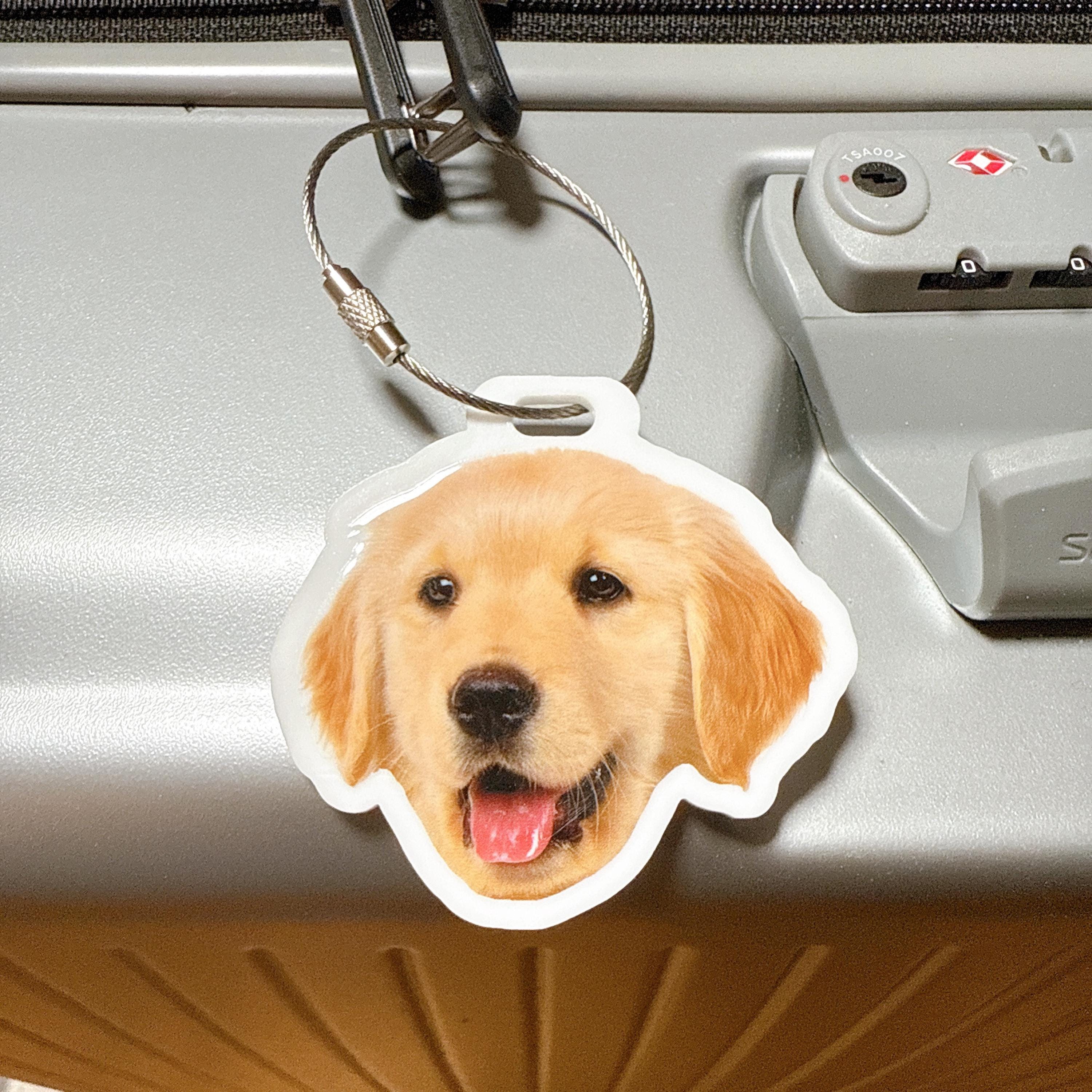 Custom Luggage Tag, Pet Photo Name Tag, Travel Accessories, Bag Tag, Backpack Tag, Travel Gift, Personalized Luggage Tag for Dog Mom Gift
