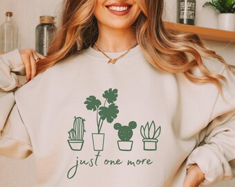 Just One More Plant Shirt, Plant Lady T-Shirt,Plant Lover Gift,Gardening Shirt, Just One More Plant Sweatshirt Sweater Funny plant shirt