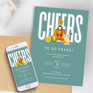 Tequila Prost zu 30 Jahre Geburtstagseinladung Vorlage Tacos und Tequila Party 30.Geburtstagseinladung für Männer Margarita Party-Einladung