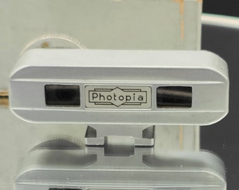 Photopia schoengemonteerde camera-afstandsmeter uit Duitsland, vintage retro camera-accessoire in de originele doos