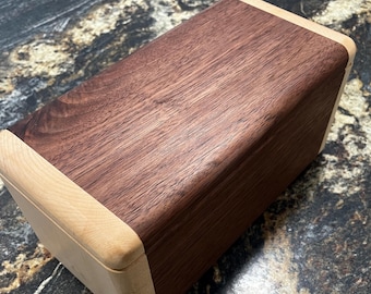 Handcrafted Walnut & Maple Keepsake Box