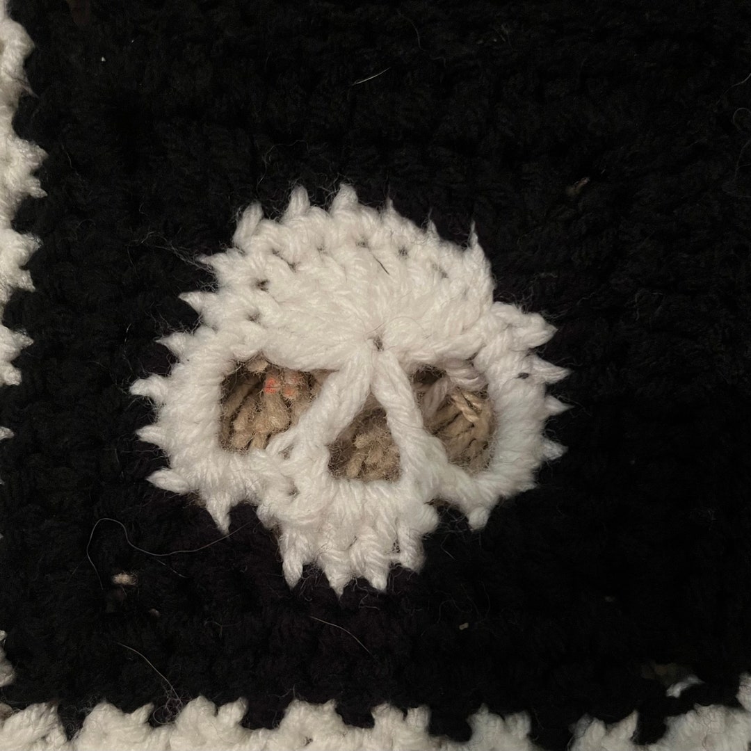 Skull Granny Square Pattern Etsy Skull Granny Square Pattern Etsy