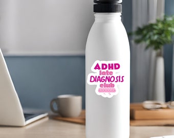 ADHD Late Diagnosis Club Sticker, bewustzijn van de geestelijke gezondheid, geestelijke gezondheidskwesties, stickers voor geestelijke gezondheid, geschenken voor geestelijke gezondheid