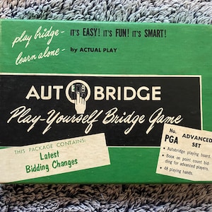 Auto Bridge No.PA 米国製 ブリッジゲーム 1930年代 Autobridge Game - Etsy