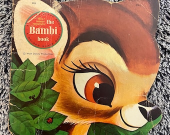 1974 Disney’s The Bambi Book - A Golden Shape Book