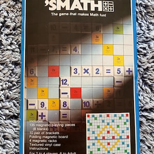 SMath: The Game that Makes Math Fun! magnetic game - Pressman (1984)