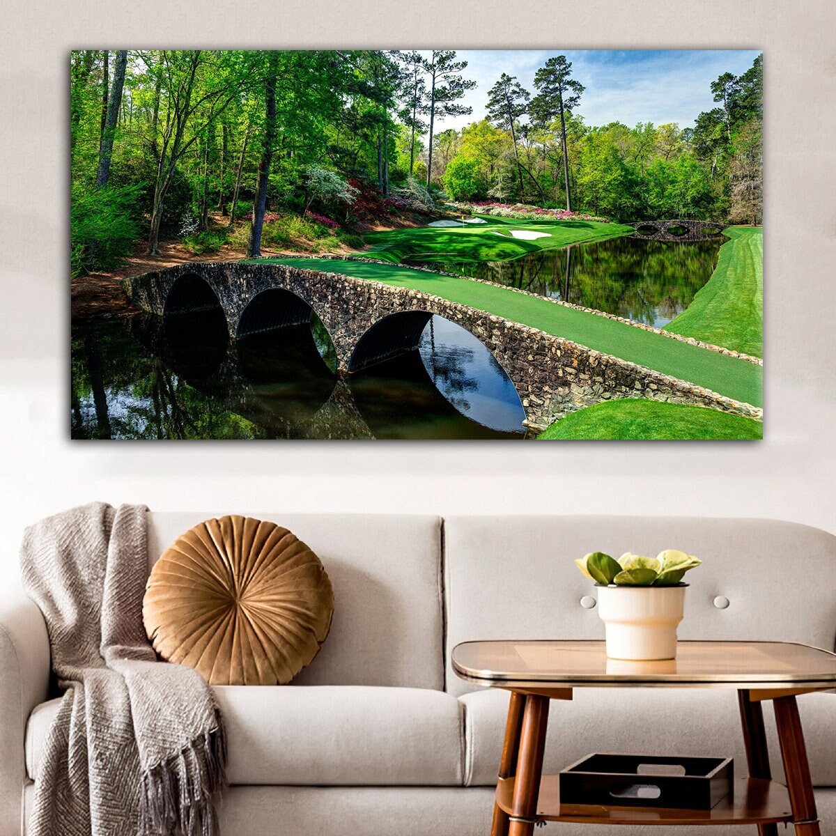 Golf Wall Art, Golf Club Canvas Wall Art, Augusta National Golfing
