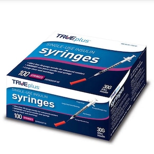 Box 100ct Insulin Syringes 1mL 15/64th needle length(Brands Vary)