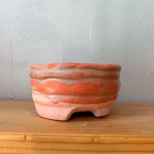 Round Orange Planter| Modern Indoor Pot for Home Decor |  Handmade Planter for Stylish Plant Lovers.