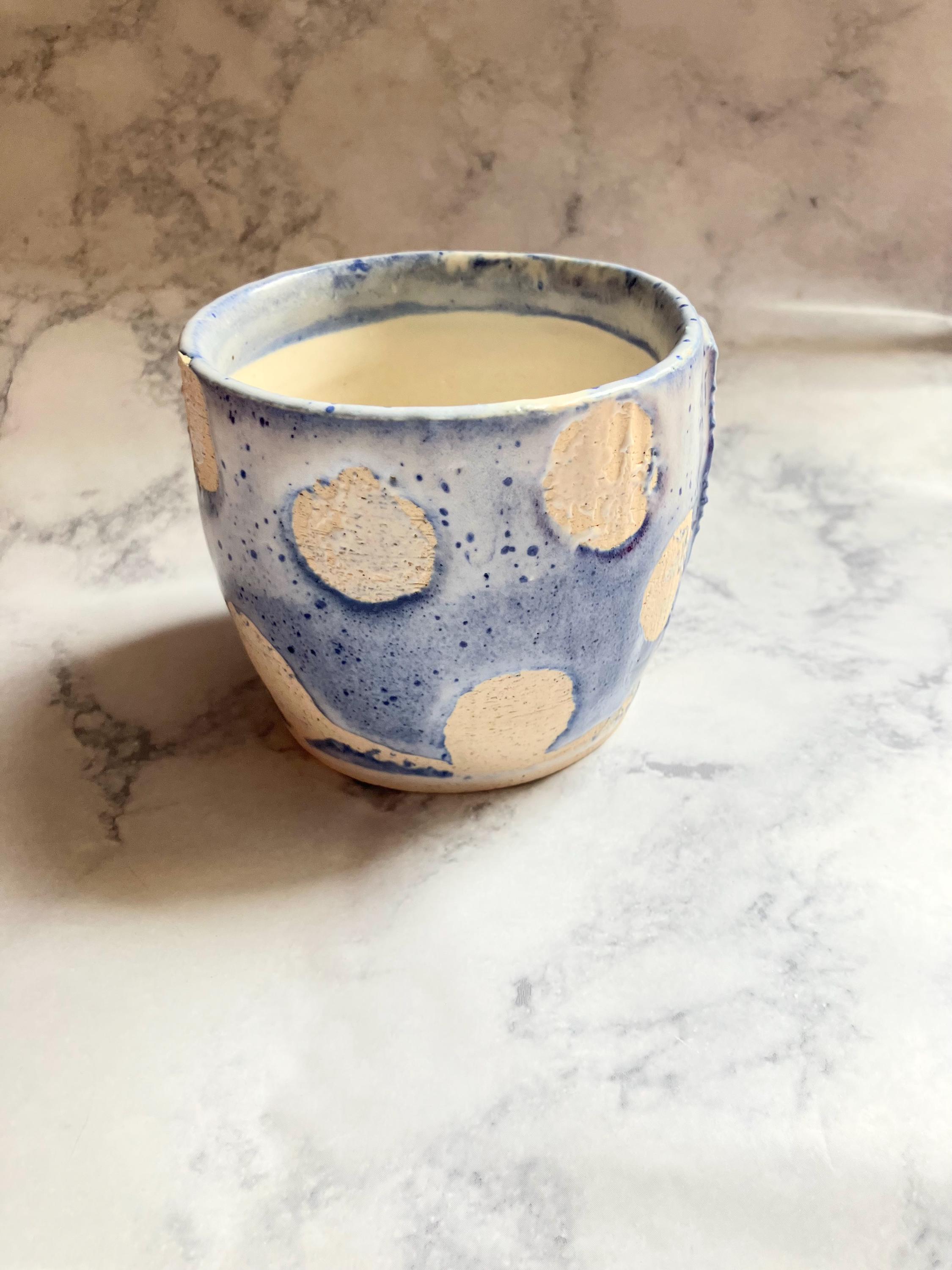 Handcrafted dotty Planter  | Modern Indoor Planter | Ceramic succulent Pot for Home Decor |  Plant Container
