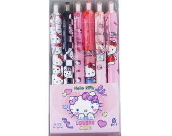Hello Kitty Gel Pens 6 Pack 