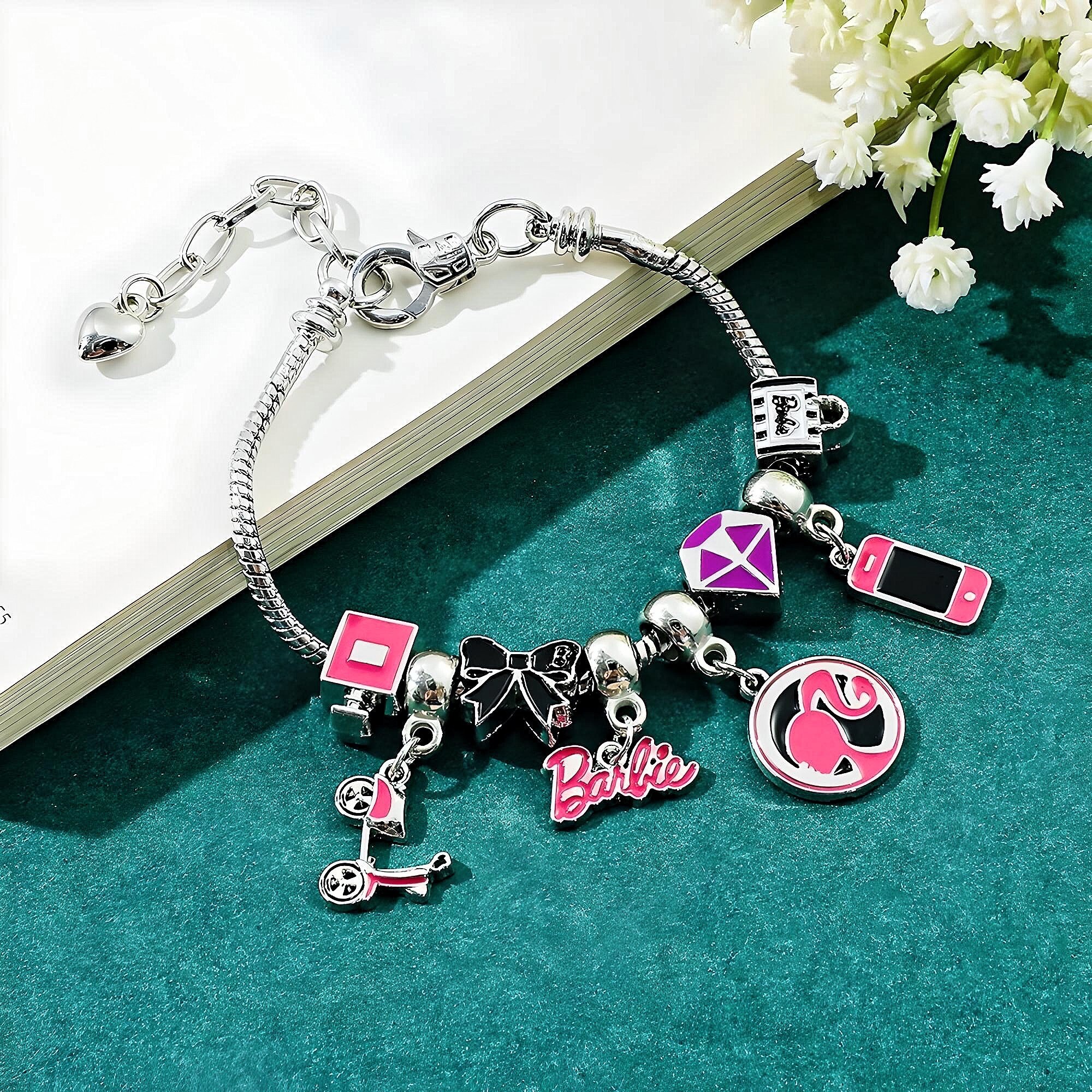 Pink Lab Diamond Barbie Diaries Charm Bracelet18K Solid Gold / 7.25 Inches  in 2023 | Bracelet sizes, Diamond bracelet, Lab diamonds
