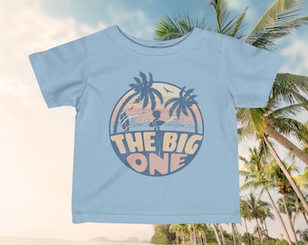 Surfer Boy Birthday Shirt, The Big One First Birthday, First Big Wave, 1st Birthday Boy, Surf Birthday Shirt, Toddler Retro Birthday Shirte