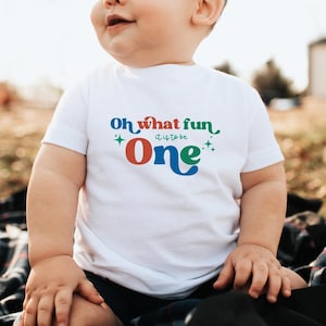 Oh What Fun It Is To Be One Boy Christmas Birthday Shirt, Christmas 1st Birthday, Oh What Fun Boy Birthday, Family Matching Birthday Shirts