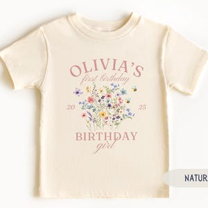 Little Wildflower Birthday Shirt Wild One Wildflower Birthday Family Shirts Wild and Onederful Wildflower Theme First Birthday Outfit