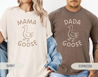 One Silly Goose Family Shirts Mama Goose Shirt One Silly Goose Boy First Birthday Outfit Silly Goose Party New Mama Gift Baby Shower Present
