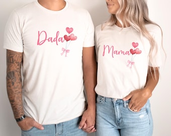 One Little Sweetheart Valentinstag 1. Geburtstag Familie Passende Shirts Valentinstag Geburtstag Rosa individuelles Outfit Sweet One Birthday Girl
