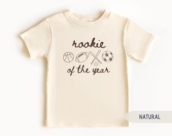 Sports 1st Birthday Rookie of the Year First Birthday Shirt Rookie Year Baseball Basketball Football All Sports Family Matching Shirts