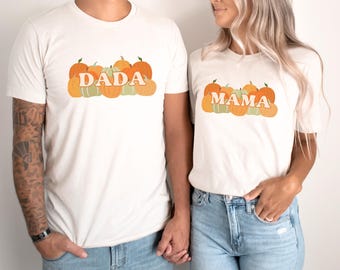 Camiseta de primer cumpleaños de otoño, fiesta de Pumpkin Patch, camisetas familiares a juego de primer cumpleaños de Little Pumpkin, camiseta familiar de Acción de Gracias con calabaza de otoño
