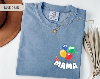 Its Fun to Be One Birthday Family Shirts, Balloon Birthday Mama Dada Tee, Personalized First Birthday Matching Comfort Colors Shirt