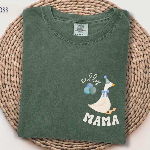 One Silly Goose Boy Birthday Family Matching Shirts Silly Goose First Birthday Outfit Goose Birthday Theme Mama Dada Goose 1st Birthday Boy