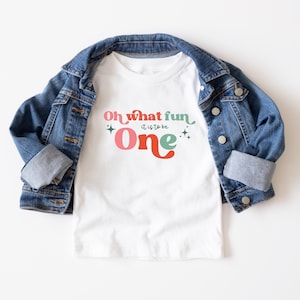 Oh What Fun It Is To Be One Christmas Birthday Shirts, Winter 1st Birthday, Oh What Fun Girl Birthday, Family Matching Christmas Party Shirt