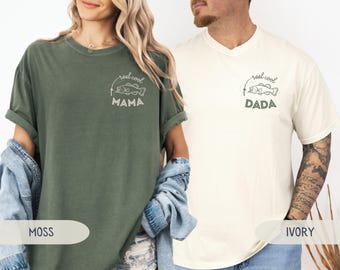 Oft ein Geburtstags-Familien-Shirt, Reel Cooles Mama Dada Passendes T-Shirt, Personalisierbares Familien-Angelreise-Shirt