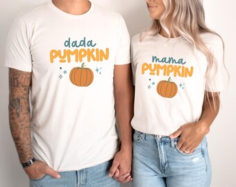 Camiseta de primer cumpleaños con calabaza de otoño, camisetas familiares a juego para el primer cumpleaños de Little Pumpkin, atuendo de otoño para el primer cumpleaños de niño que cumple años en Acción de Gracias