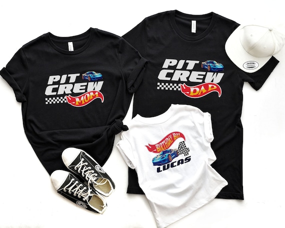 Race Car Family Matching Birthday Shirt, Wheels Birthday Shirt, Custom Birthday Boy Shirt, Hot Cars Party, Pit Crew Mommy and Me Shirts