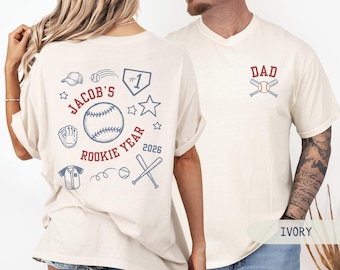 Baseball-Rookie des Jahres Familien-Shirts, Baseball 1. Geburtstagsfeier, erstes Homerun All-Star-Sport-Shirt