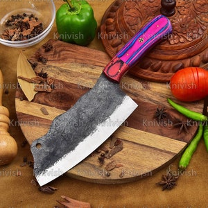 Cleaver knife Custom Kitchen Knives BBQ Accessories  Culinary Gifts, Groomsman Gifts, Birthday Gifts Anniversary Gift Thanksgiving Gifts