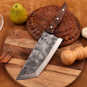 Handmade Cleaver knife High Corban Steel Blade, Birthday Gift, Anniversary Gift, Gift For Father, Corporate Gifts Labor Day Gifts