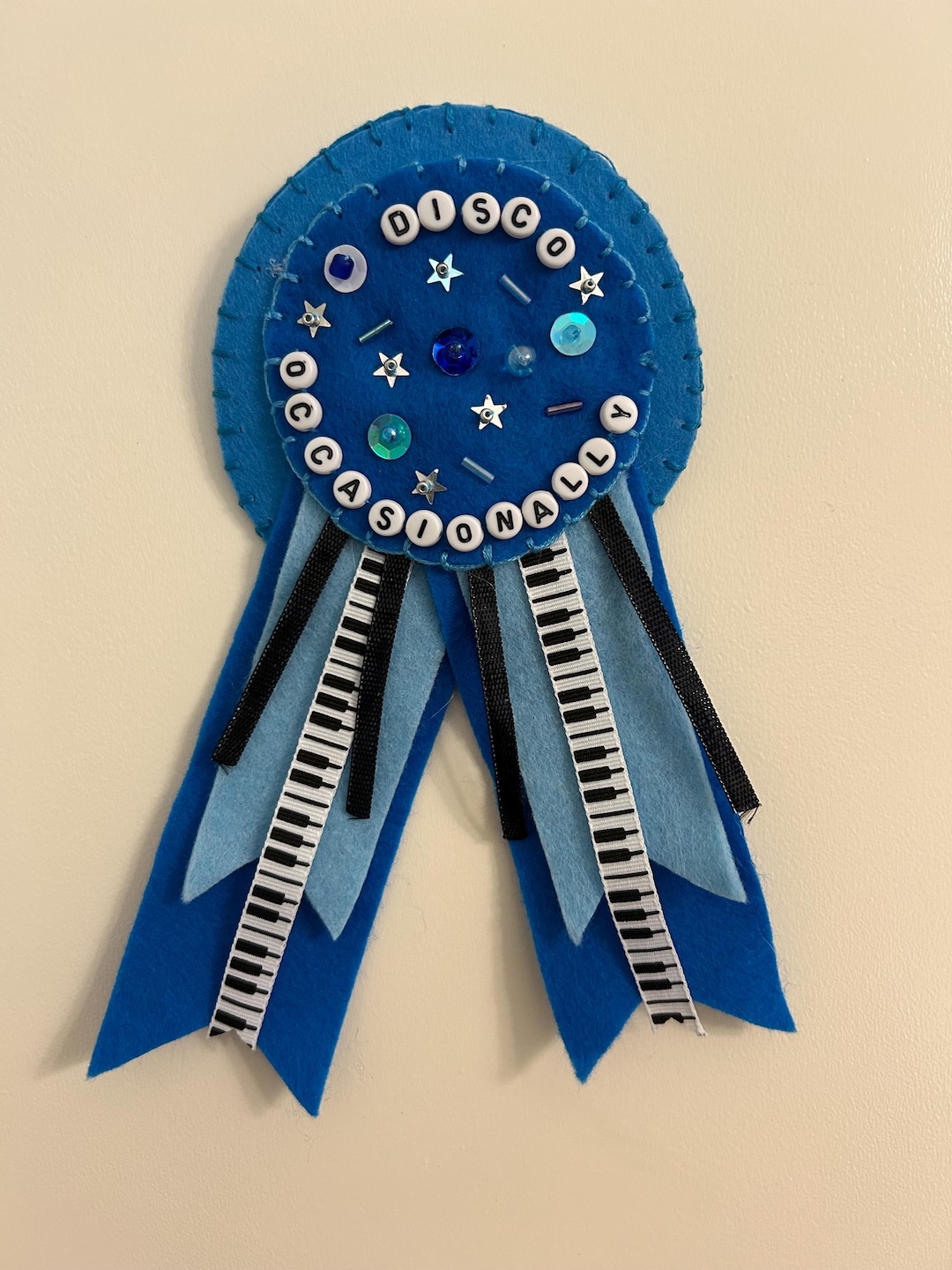 Disco Pin Back Prize Ribbon - Etsy