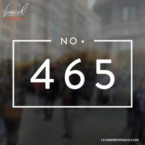 Office Number Custom Vinyl Decal, Business Office Door Sign, Store Number Decal, Number Decal, DIY Custom Window Decal