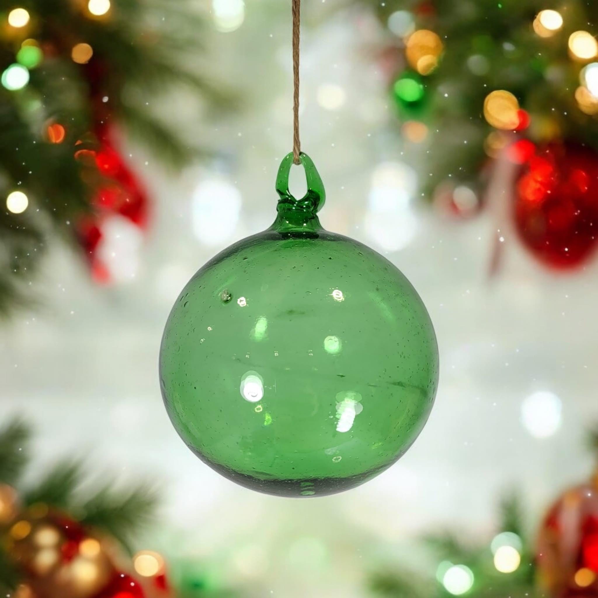 Mundgeblasene christbaumkugel