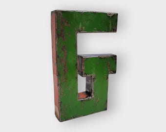 Letter "G" made from recycled oil drums | 22 or 50 cm | various colors