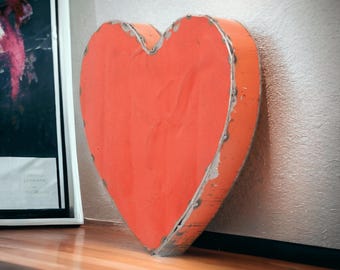 Heart made from recycled oil drums | Upcycling | Various colors | Handmade & Fair
