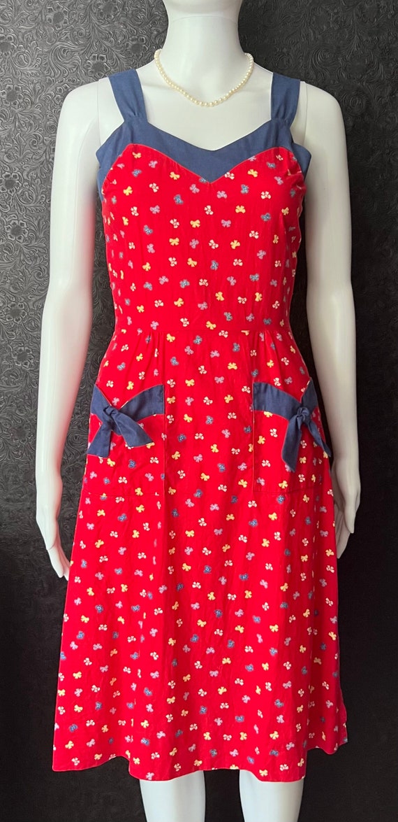 Vintage 1970’s Jr. Edition Dallas Cherry Red Bow P