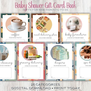 Babyparty Geschenkkartenbuch, Geschenk für neue Eltern, Gruppengeschenk für neue Mutter, Push-Geschenk, erste Zeit Eltern, Schwangerschaftsgeschenk