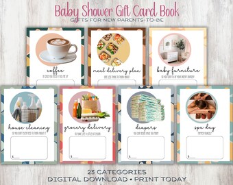 Baby Shower Gift Card Book, Gift for New Parents, Group Gift for New Mom, Push Present, First Time Parents, Pregnancy Gift