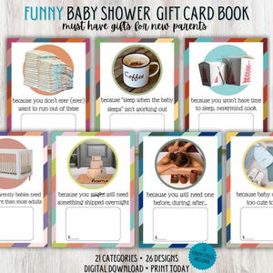 Lustiges Babypartygeschenkkartenbuch für neue Eltern, Gruppengeschenk, erwartende Muttergeschenkidee