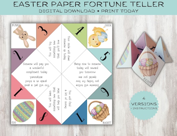 Fortune Teller Origami Printable