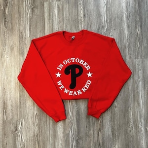 In October We Wear Red Crewneck