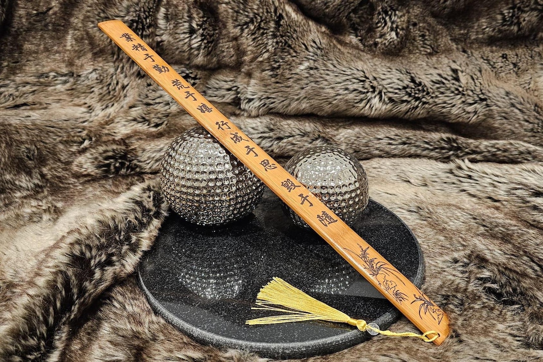 Cane Ruler Bamboo Spanking Cane School Ruler Punishment BDSM Roleplay With Chinese ...