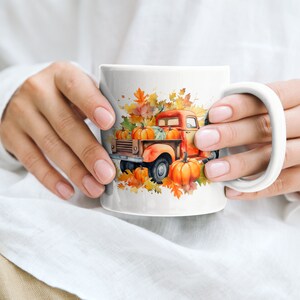 Fall Truck Mug - Fall Coffee Mug - Holiday Gift - Holiday Coffee Cup