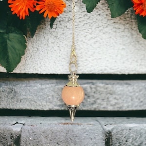 Rose Quartz Ball Pendulum