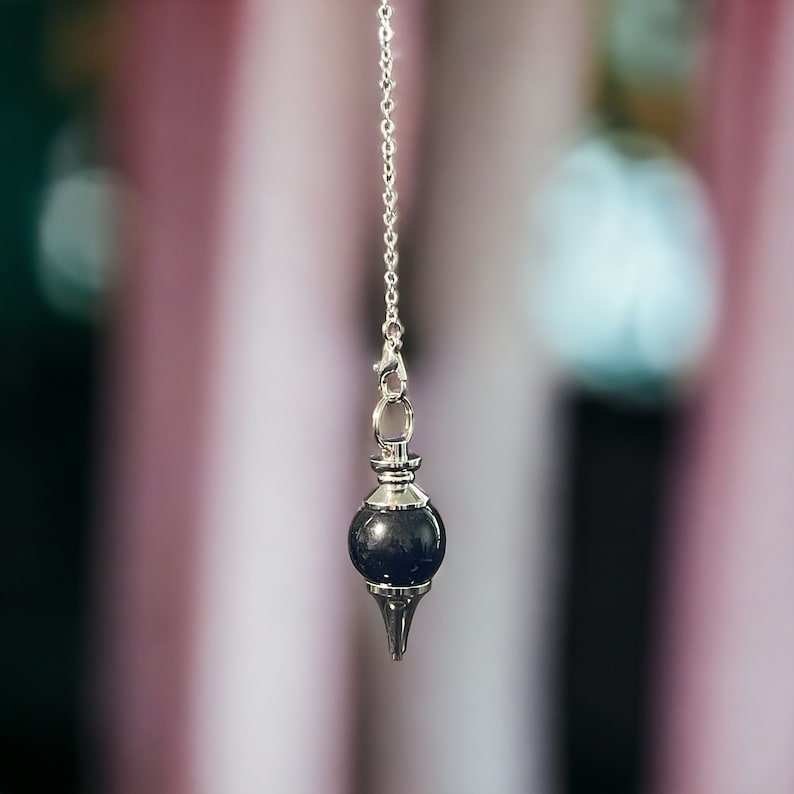 Black Obsidian Ball Pendulum
